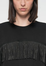 Prima sweat med fransar