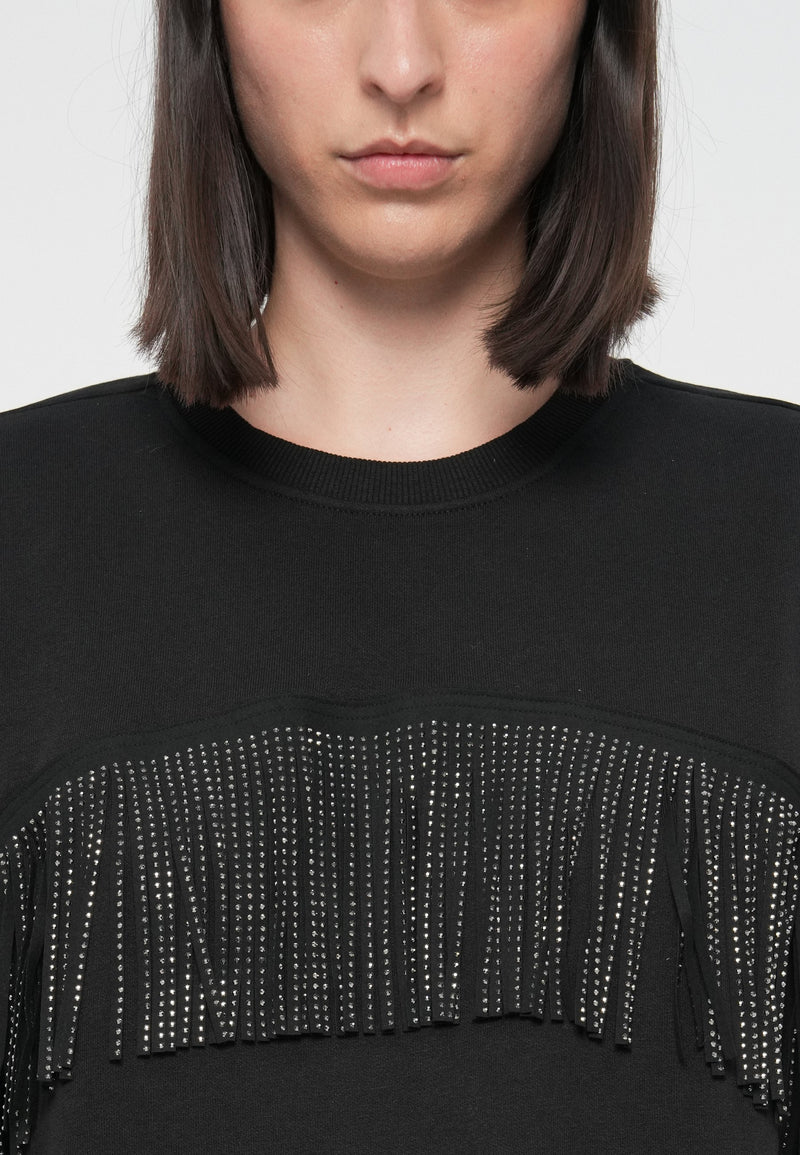 Prima sweat med fransar