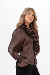 Aria blouse brun