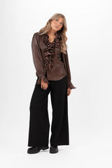 Aria blouse brun