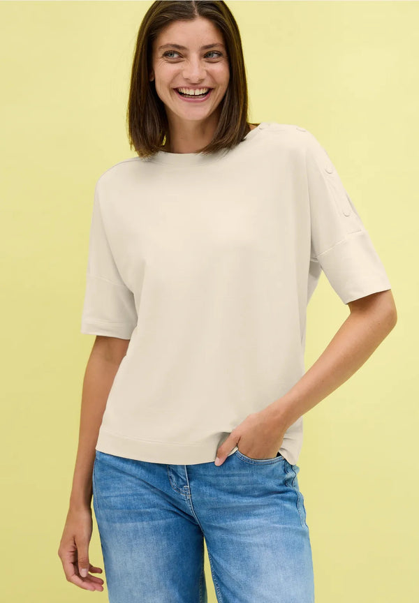 T-shirt med knappar