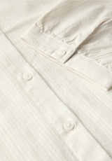 Cecil solid stripe blouse  vanilla white