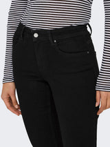 Only - Jeans flare - Black denim - Blush