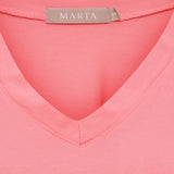 Marta Du Chateau - T-Shirt - Corallo - Sabela Tee