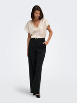 Jacqueline De Yong - Top - Chocolate Plum - V Neck