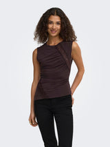 Jacqueline De Yong - Top - Chocolate Plum - Misty S/L