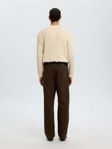 Selected Men - Pullover - Birch - Braun