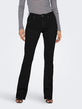 Only - Jeans flare - Black denim - Blush