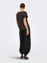 Jacqueline De Yong - Top - Chocolate Plum - V Neck